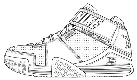 Basketball Shoes Coloring Pages - GetColoringPages.com