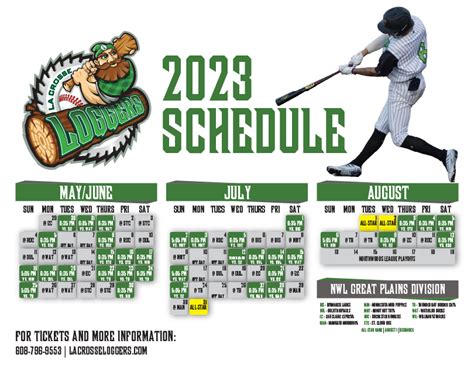 2023 Schedule Announced! - La Crosse Loggers