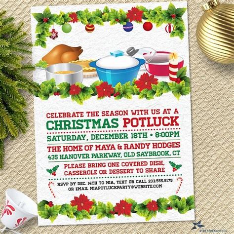 30 Christmas Potluck Invitation Wording | Example Document Template