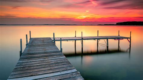 Lake Dock Sunset Wallpapers - Top Free Lake Dock Sunset Backgrounds ...