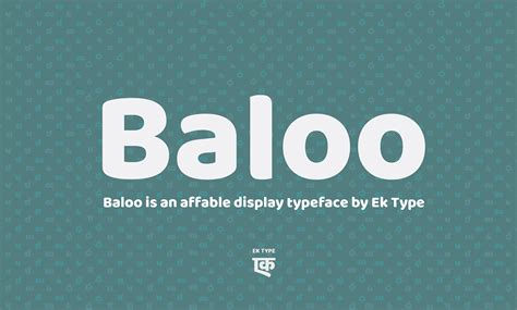 Baloo Font Family - All Free Fonts