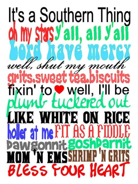 southern sayings southern quotes art print bless by ThatsItforLess