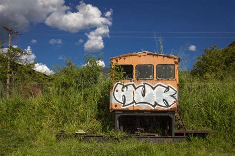 Old abandoned railroad car stock image. Image of ancient - 206355701