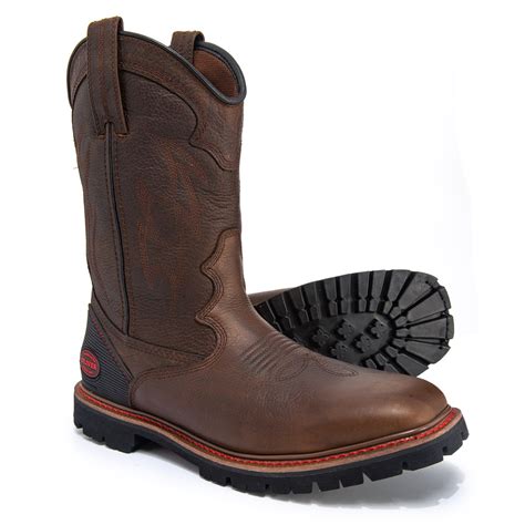 Oliver Western Style Square Toe Work Boots (For Men) - Save 60%