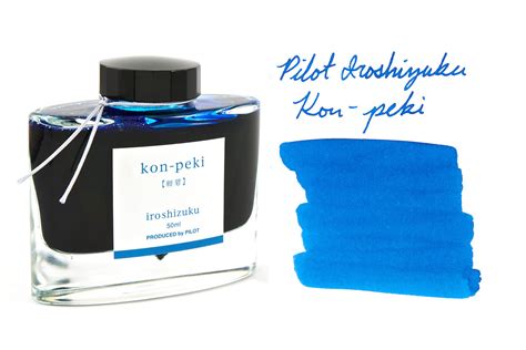 PILOT INK-50-KO Fountain Pen Iroshizuku Ink kon-peki NEW from Japan ...