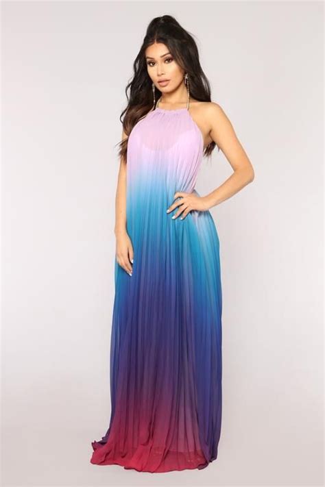 Sunset Ombre Dress - Orange Ombre | Ombre dress, Dresses, Blue dresses