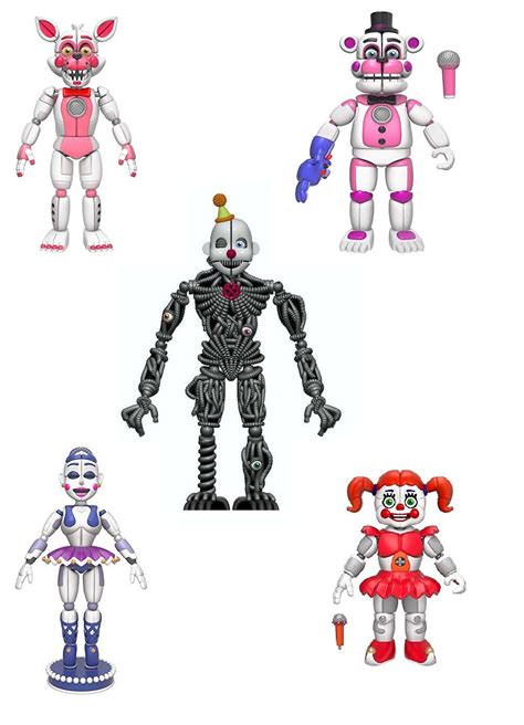 Funko FNAF Sister Location Articulated Action Figures 5” Complete Set ...