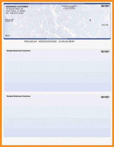 015 Blank Business Check Template Ideas Checks Large Awful in Print ...