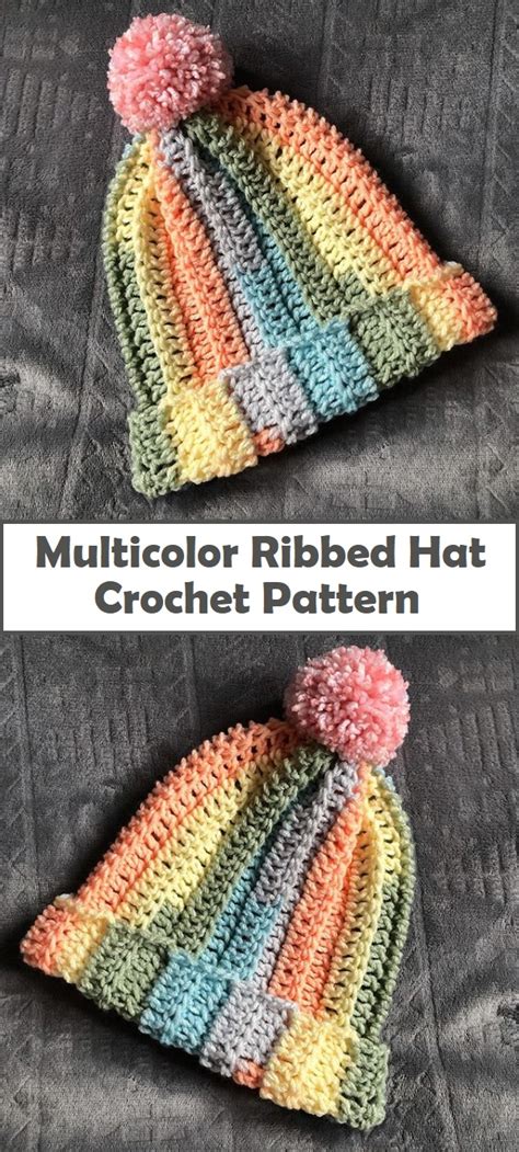 Crochet Ribbed Hat Tutorial – Design Peak