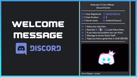 Discord Welcome Template