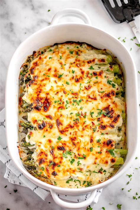 Cheesy Asparagus Casserole Recipe — Eatwell101