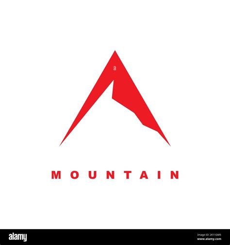 Mountain logo design template. creative stones icon vector. Mountain ...