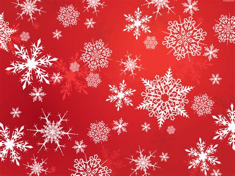 Christmas Red Snowflake Wallpaper