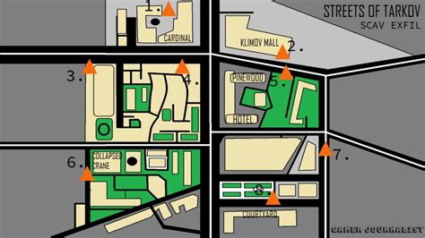 Escape from Tarkov Streets Map Guide - Extraction Points and Boss Guide