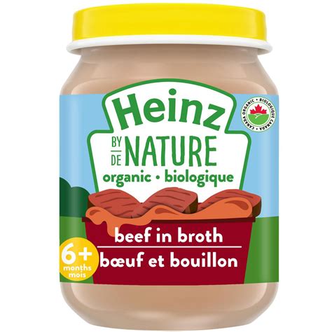 Heinz by Nature Organic Baby Food - Beef in Broth Purée | Walmart Canada