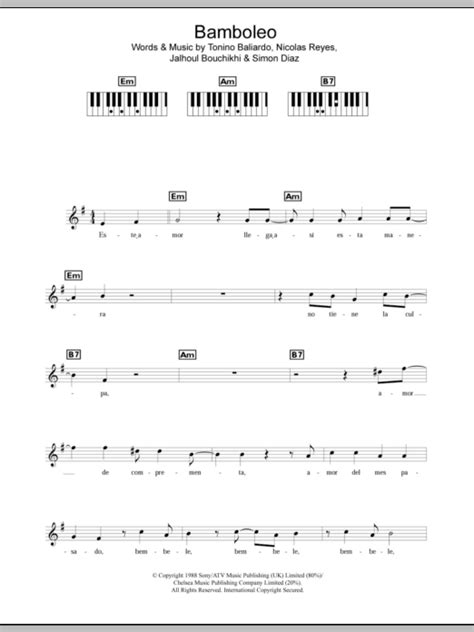 Bamboleo | Sheet Music Direct