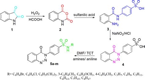 Synthetic route to target sulfonamide compounds 5a–m | Download ...