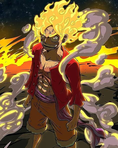 Luffy Gear 5 Fan Art Sun God