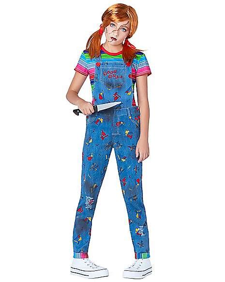 Kids Chucky Overalls Costume - Spirithalloween.com