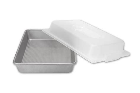 Rectangle Cake Pan with Lid, 9x13, Nonstick - USA Pan