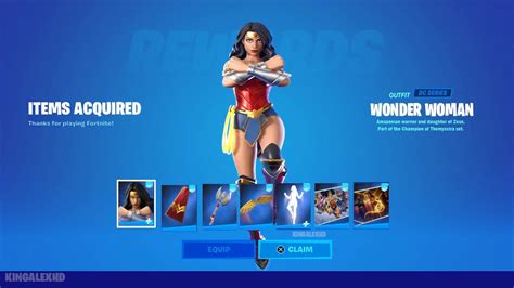 Wonder Woman Full In-Game Bundle Gameplay In Fortnite! (Reviews Wonder ...