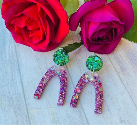 Sparkly Clip on Dangle Earrings - Etsy