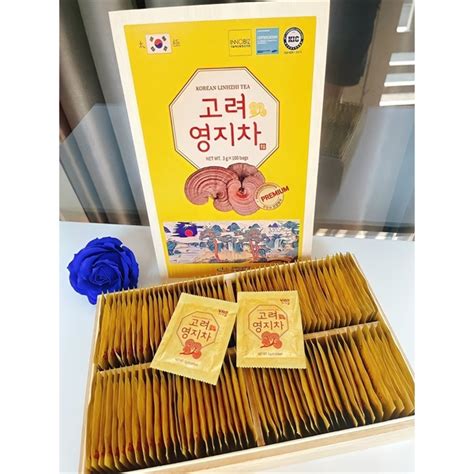 Trà Linh Chi Hàn Quốc 100 Gói (Korean Linhzhi Tea) - MỘC LAN FRUIT