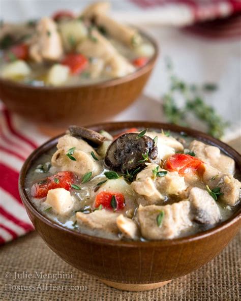 Easy Creamy Chicken Stew with Potatoes Recipe - Hostess At Heart