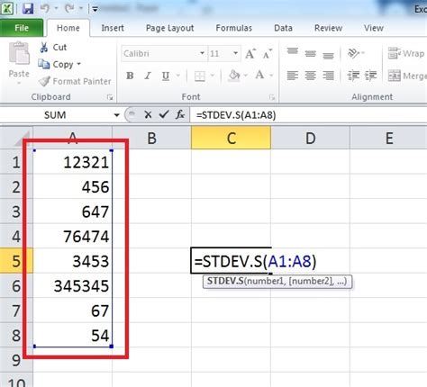 How to Calculate Standard Deviation in Excel [STDEV.S Formula]