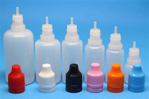 15 ml LDPE Plastic Dropper Bottles with Tamper Evident Black Cap (as ...