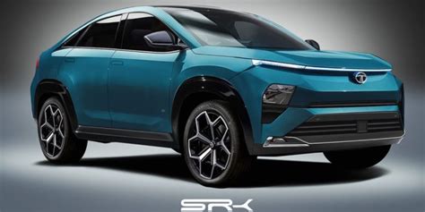 Production-Spec Tata Curvv Electric SUV Coupe Rendered