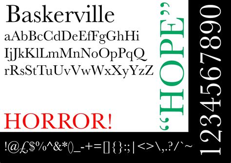 This is my Baskerville Font exploration. Baskerville is a serif ...