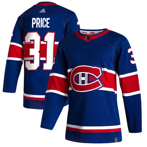 Men's Montreal Canadiens Carey Price adidas Blue 2020/21 - Reverse ...