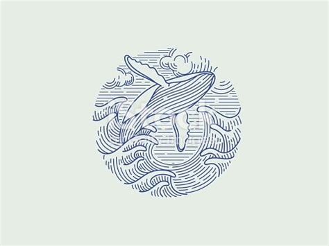 Breaching humpback whale. Vector illustration | Whale illustration ...