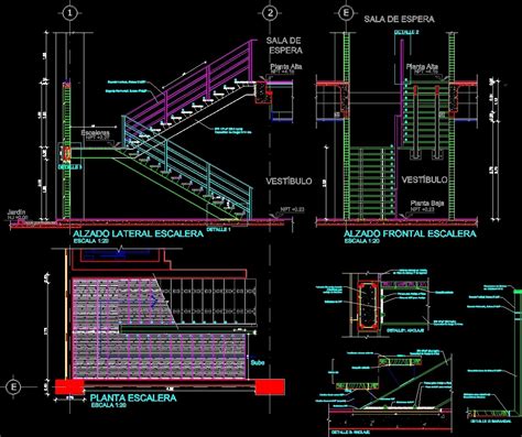 Steel Stair Cad Details