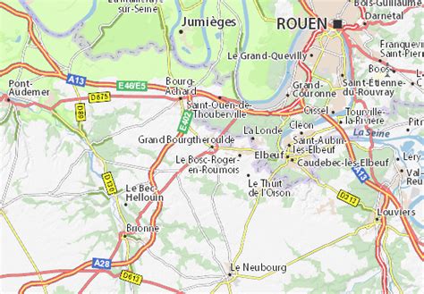 MICHELIN Grand Bourgtheroulde map - ViaMichelin