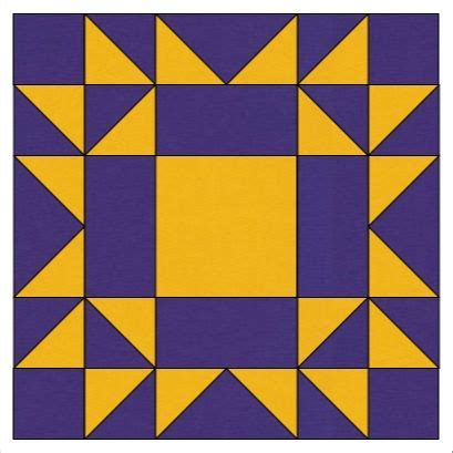 12 inch Arizona Star | Barn quilt, Quilt block patterns, Pattern blocks