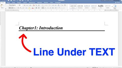 How To Make A Line Below Text In Microsoft Word - Printable Templates Free