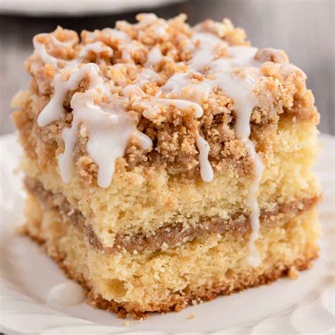 Sour Cream Coffee Cake (cinnamon streusel) - The Chunky Chef