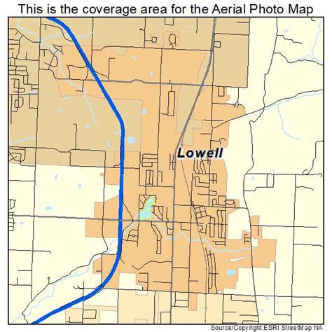 Aerial Photography Map of Lowell, AR Arkansas