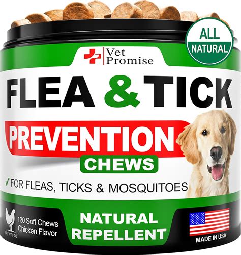 Buy Flea and Tick Prevention for Dogs Chewables - All Natural Dog Flea ...