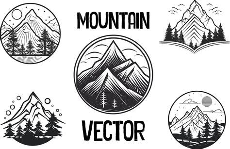 Mountain vector artwork, mountain logo, mountain clipart 25405733 ...