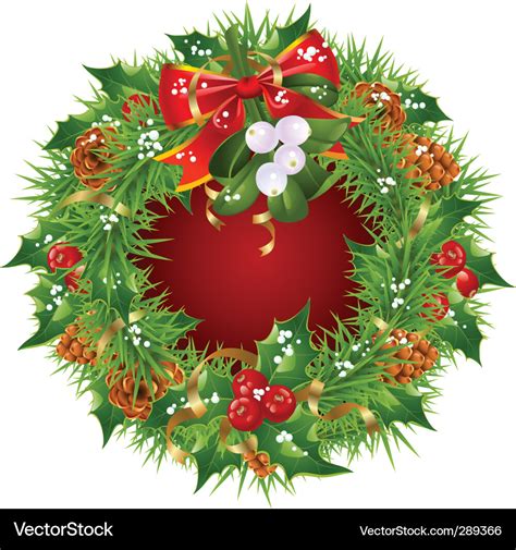 Christmas garland frame Royalty Free Vector Image