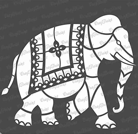 CrafTreat Elephant Stencil for Wall Painting Home - Indian Elephant ...