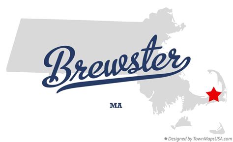 Map of Brewster, MA, Massachusetts