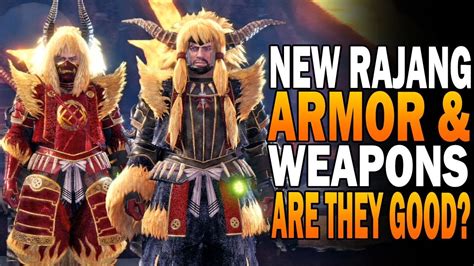 NEW Rajang Armor & Weapons Review! Monster Hunter World Iceborne Rajang ...