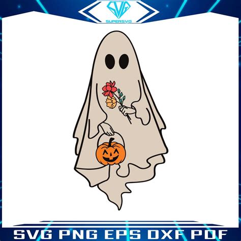 Vintage Halloween SVG Ghost Halloween SVG Digital File