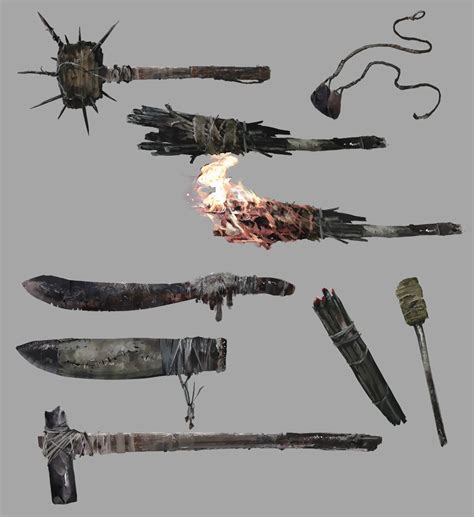 Lycan Weapons Concept Art - Resident Evil Village Art Gallery