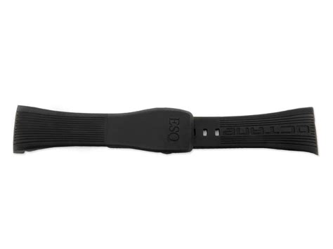 ESQ 28mm Black Rubber Strap Men's Size Watch Band | Total Watch Repair ...