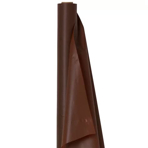 Chocolate Brown Plastic Table Cover Roll 40in x 100ft | Party City